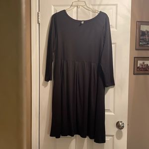24seven Comfort Apparel Black Dress